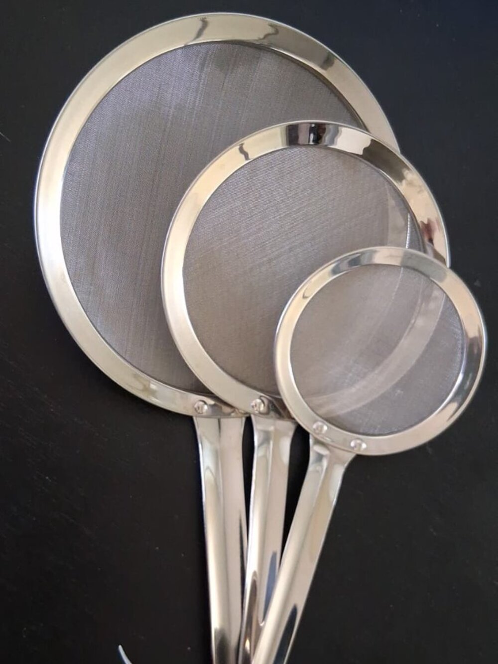 3 pcs of Skimmer Stainless Steel Food Strainer For Cooking